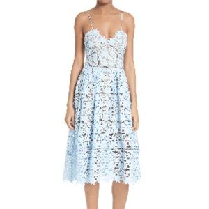 Self-Portrait ‘Azaelea’ Lace Fit and Flare Dress